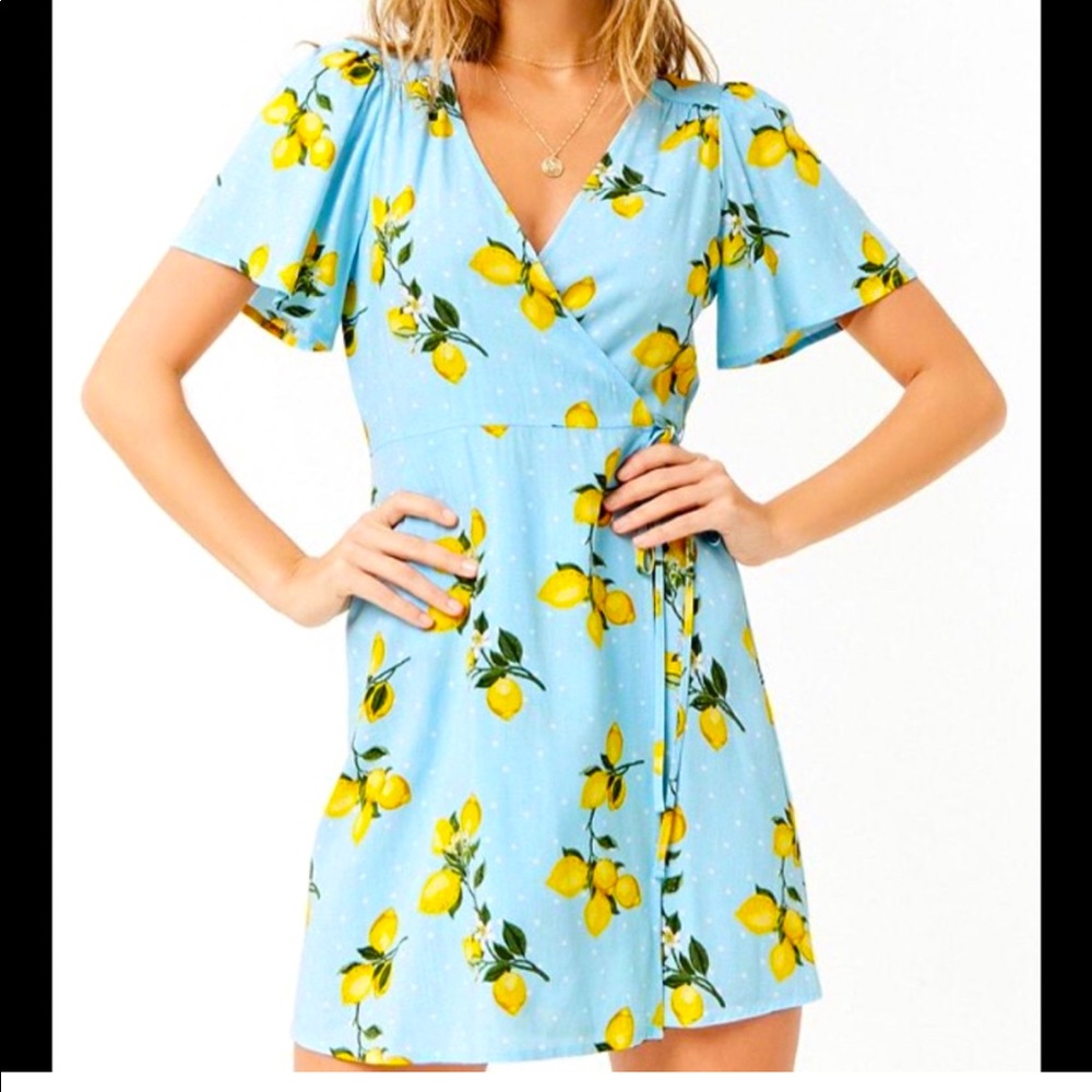 Forever 21 Blue Lemon Dress
